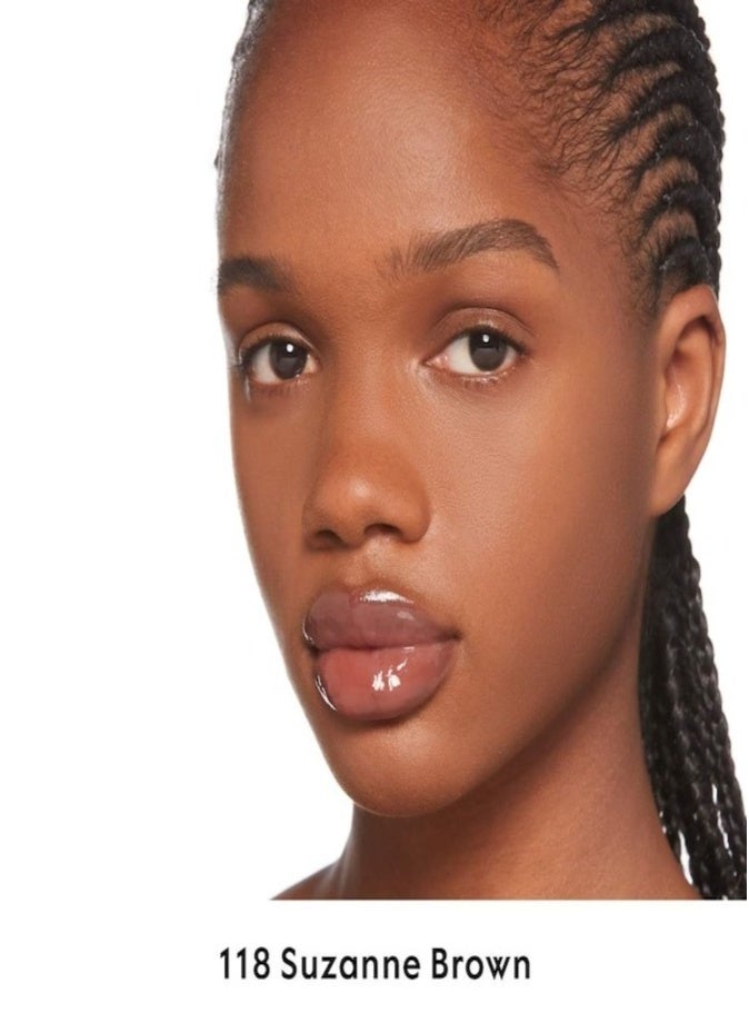 Gucci Hydrating Plumping Lip Gloss 6.5ml – 118 - Suzane Brown High-Shine Volumizing Gloss with Moisture Boost - Image 5